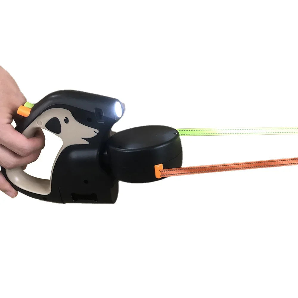 Portable Rotating Pet Leash for 2 Dogs, Double End Leash, Light Retractabl.e Roulette, Walking Supplies